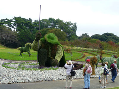 最大規模のカナダ・モントリオール市の作品「木を植えた男」