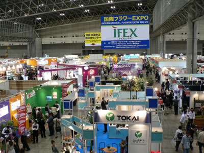 前回の国際フラワーEXPO会場